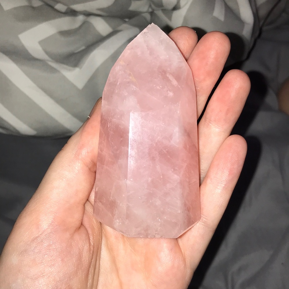 Rose quartz tower
